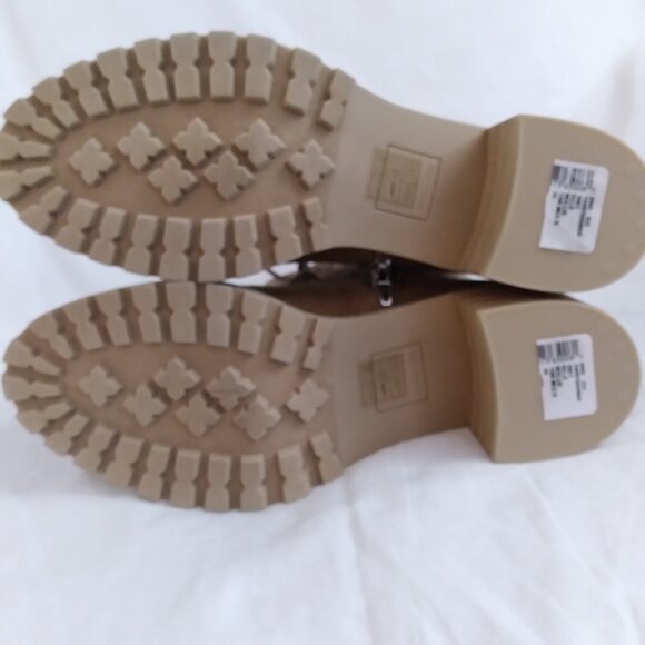 NWT Dolce Vita "Nollie" Tan Women's Combat Boots, Size 10 - Picture 9 of 11